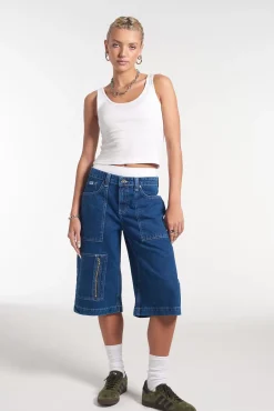 Skirts & Shorts^The Ragged Priest Avril Skater Short - Blue