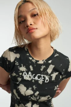 T-Shirts & Tops^The Ragged Priest Burn Acid Wash Baby Tee
