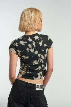 T-Shirts & Tops^The Ragged Priest Burn Acid Wash Baby Tee