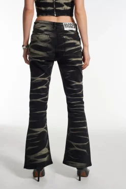 Jeans^The Ragged Priest Burnout Low Rise Flared Jean