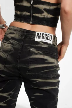 Jeans^The Ragged Priest Burnout Low Rise Flared Jean