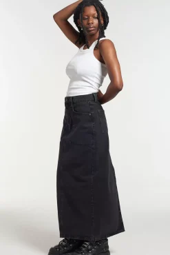 Skirts & Shorts^The Ragged Priest Carpenter Maxi Skirt - Charcoal