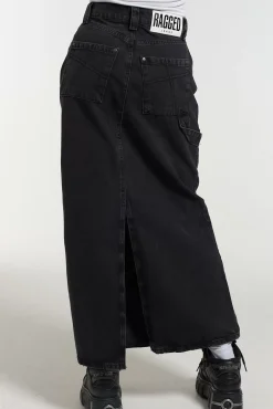 Skirts & Shorts^The Ragged Priest Carpenter Maxi Skirt - Charcoal