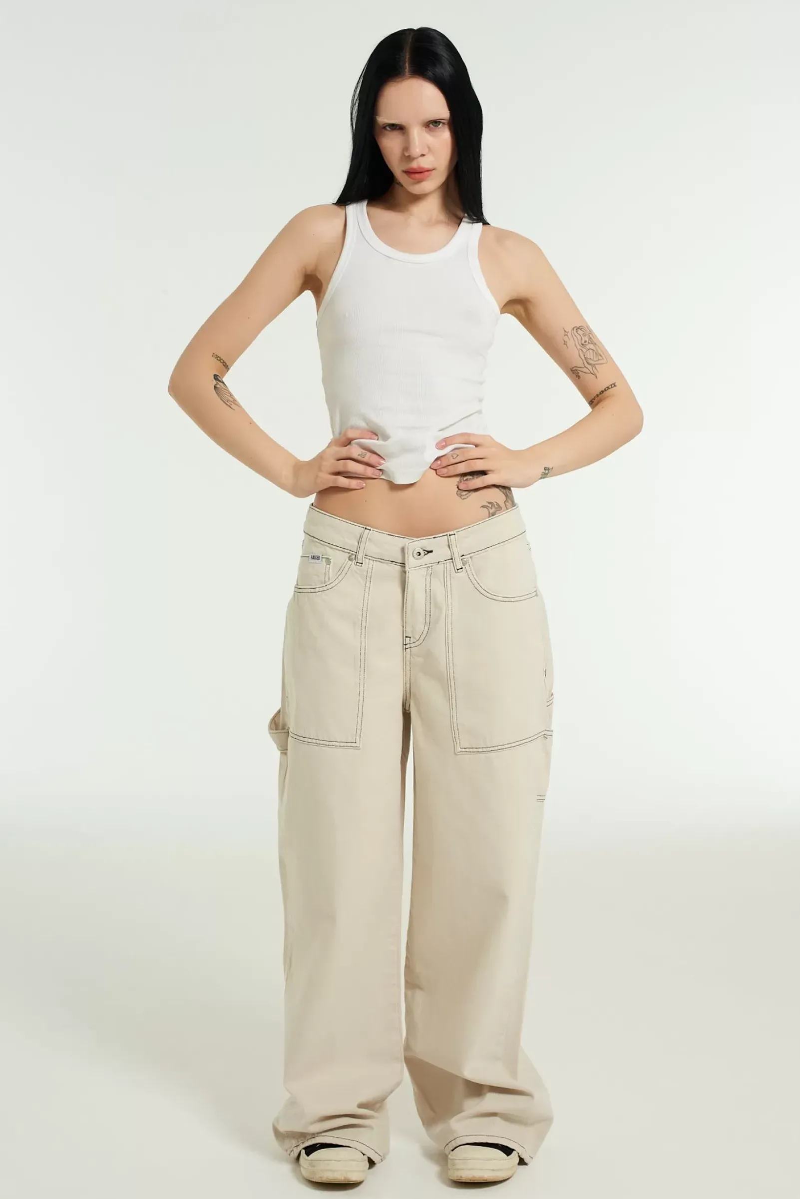 Jeans^The Ragged Priest Carpenter Release Jean - Stone