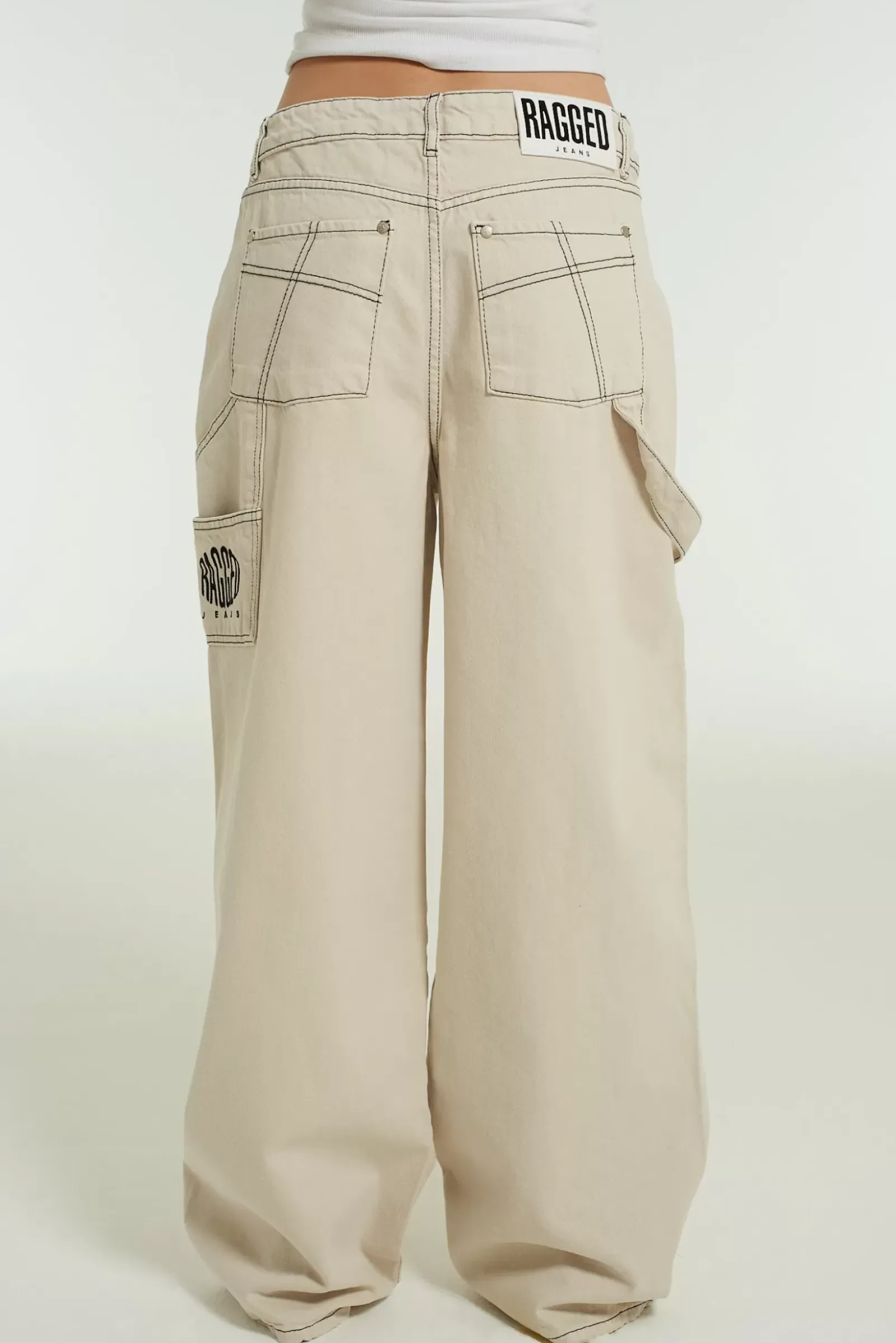 Jeans^The Ragged Priest Carpenter Release Jean - Stone