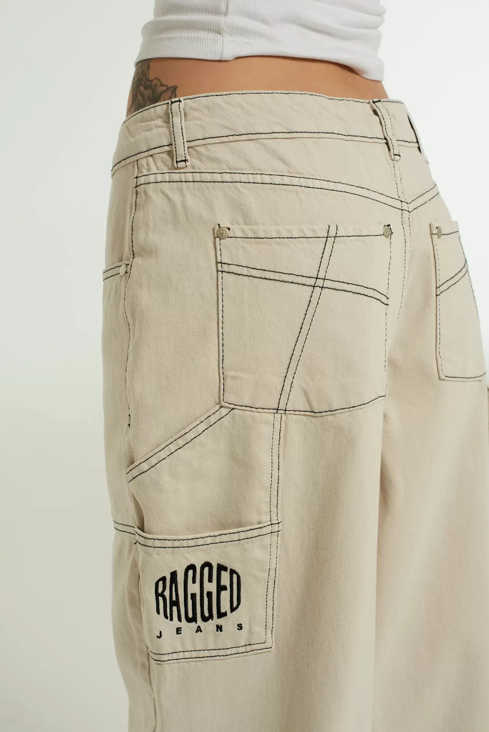 Jeans^The Ragged Priest Carpenter Release Jean - Stone