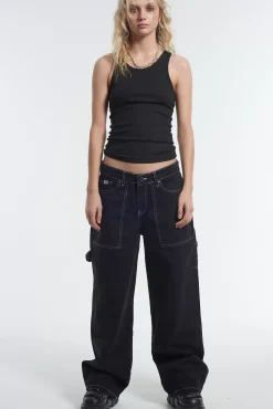 Jeans^The Ragged Priest Carpenter Release Jean - Black Charcoal
