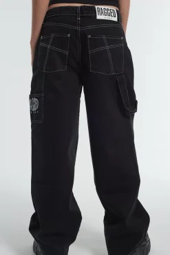 Jeans^The Ragged Priest Carpenter Release Jean - Black Charcoal