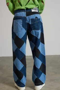 Jeans^The Ragged Priest Checkmate Patchwork Skate Jean