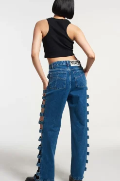 Jeans^The Ragged Priest Clouded Cut Out Dad Jean