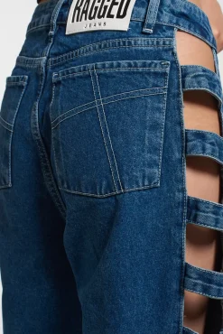 Jeans^The Ragged Priest Clouded Cut Out Dad Jean