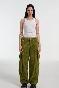 Jeans^The Ragged Priest Cord Combat Release Jean Khaki