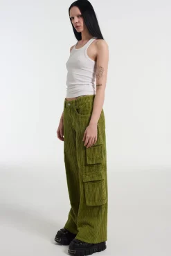 Jeans^The Ragged Priest Cord Combat Release Jean Khaki