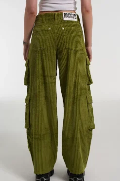 Jeans^The Ragged Priest Cord Combat Release Jean Khaki