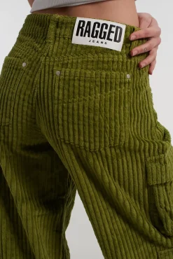 Jeans^The Ragged Priest Cord Combat Release Jean Khaki