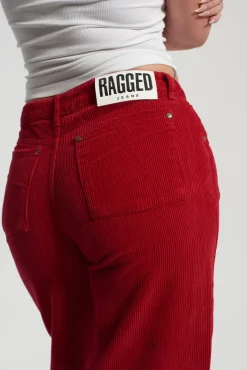 Jeans^The Ragged Priest Cord Release Jean - Chilli Pepper Red