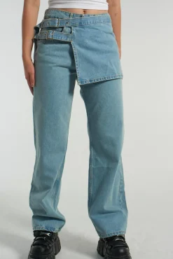 Skirts & Shorts^The Ragged Priest Dad Jean Skirt - Blue