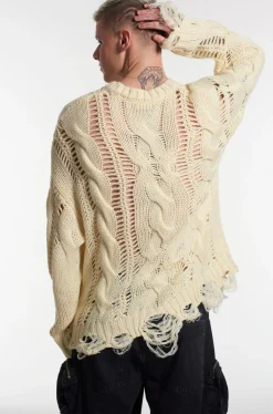 Knitwear & Sweats^The Ragged Priest Distressed Cable Knit