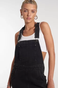 Dresses^The Ragged Priest Dungaree Maxi Dress Charcoal
