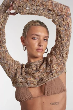 T-Shirts & Tops^The Ragged Priest Gretel Super Cropped Knit Top