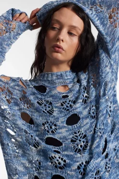 Knitwear & Sweats^The Ragged Priest Haze Knit Blue