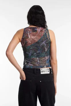 T-Shirts & Tops^The Ragged Priest Icon Mesh Top