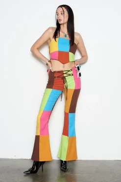 Trousers^The Ragged Priest Jackpot Panelled Flared Pant