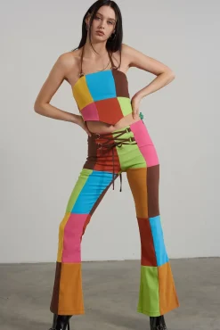 Trousers^The Ragged Priest Jackpot Panelled Flared Pant