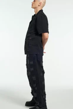 T-Shirts & Tops^The Ragged Priest Keeper Distressed Denim Shirt