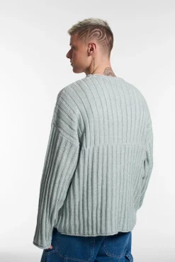 Knitwear, Sweatshirts & Hoodies^The Ragged Priest Kickers Classics Blue Rib Knit Jumper
