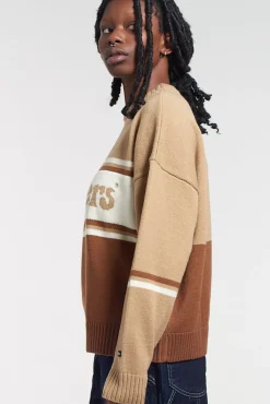 Knitwear & Sweats^The Ragged Priest Kickers Classics Brown Tonal Knitted Jumper