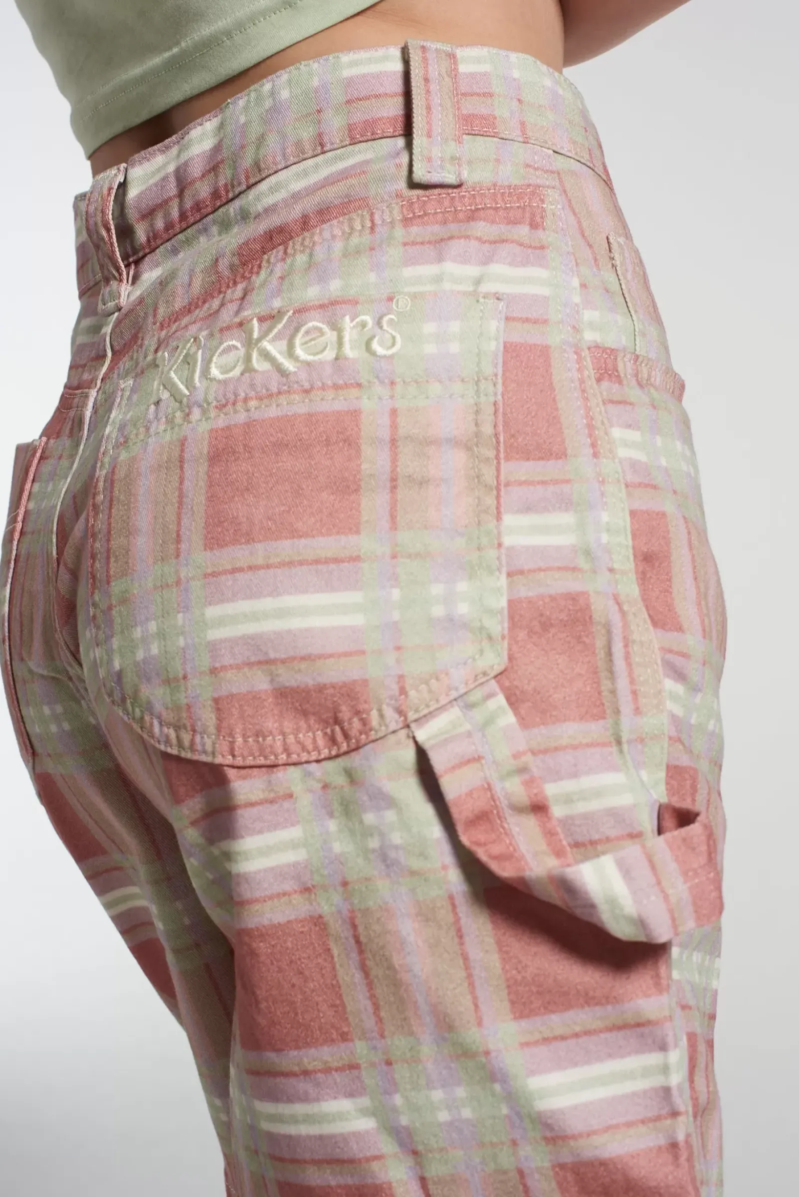 Skirts & Shorts^The Ragged Priest Kickers Classics Check Print Drill Combat Short Logo Multi