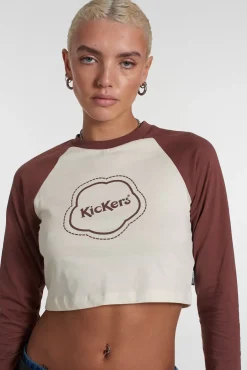 T-Shirts & Tops^The Ragged Priest Kickers Classics Cropped Long Sleeve Raglan Tee