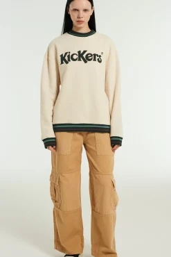 Knitwear & Sweats^The Ragged Priest Kickers Classics Ecru Brushed Back Sweatshirt