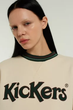 Knitwear & Sweats^The Ragged Priest Kickers Classics Ecru Brushed Back Sweatshirt