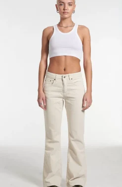 Trousers^The Ragged Priest Kickers Classics Ecru Cord Flare Pant