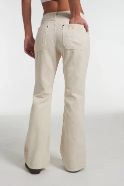 Trousers^The Ragged Priest Kickers Classics Ecru Cord Flare Pant