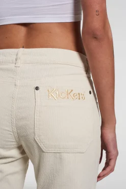 Trousers^The Ragged Priest Kickers Classics Ecru Cord Flare Pant