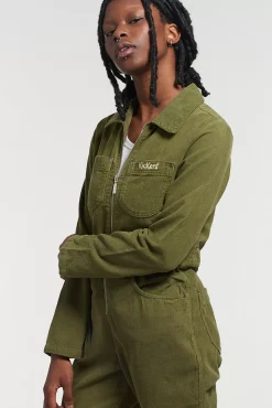 Trousers^The Ragged Priest Kickers Classics Green Bootcord Boilersuit