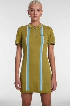 Dresses^The Ragged Priest Kickers Classics Green Knit Polo Dress