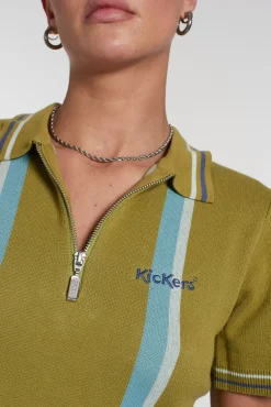 Dresses^The Ragged Priest Kickers Classics Green Knit Polo Dress