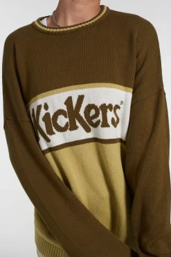 Knitwear, Sweatshirts & Hoodies^The Ragged Priest Kickers Classics Green Panel Knit