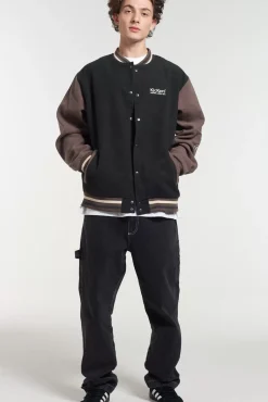 Coats & Jackets^The Ragged Priest Kickers Classics Mens Varsity Brown Jacket
