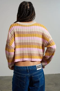 Knitwear & Sweats^The Ragged Priest Kickers Classics Multi Stripe Cropped Knit