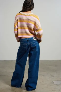 Knitwear & Sweats^The Ragged Priest Kickers Classics Multi Stripe Cropped Knit