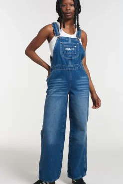 Jeans^The Ragged Priest Kickers Classics Slouchy Baggy Dungarees Mid Blue