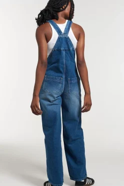 Jeans^The Ragged Priest Kickers Classics Slouchy Baggy Dungarees Mid Blue