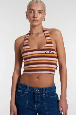 T-Shirts & Tops^The Ragged Priest Kickers Classics Striped Halterneck Top