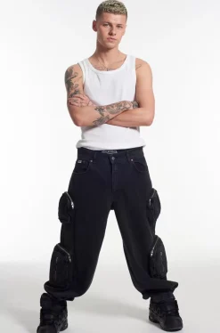 Jeans^The Ragged Priest Mens Balloon Jean Charcoal