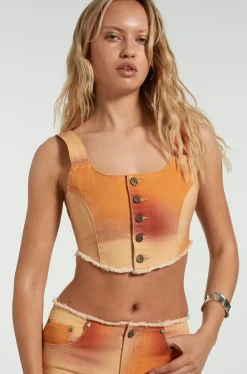 T-Shirts & Tops^The Ragged Priest Milk It Mirage Corset Top